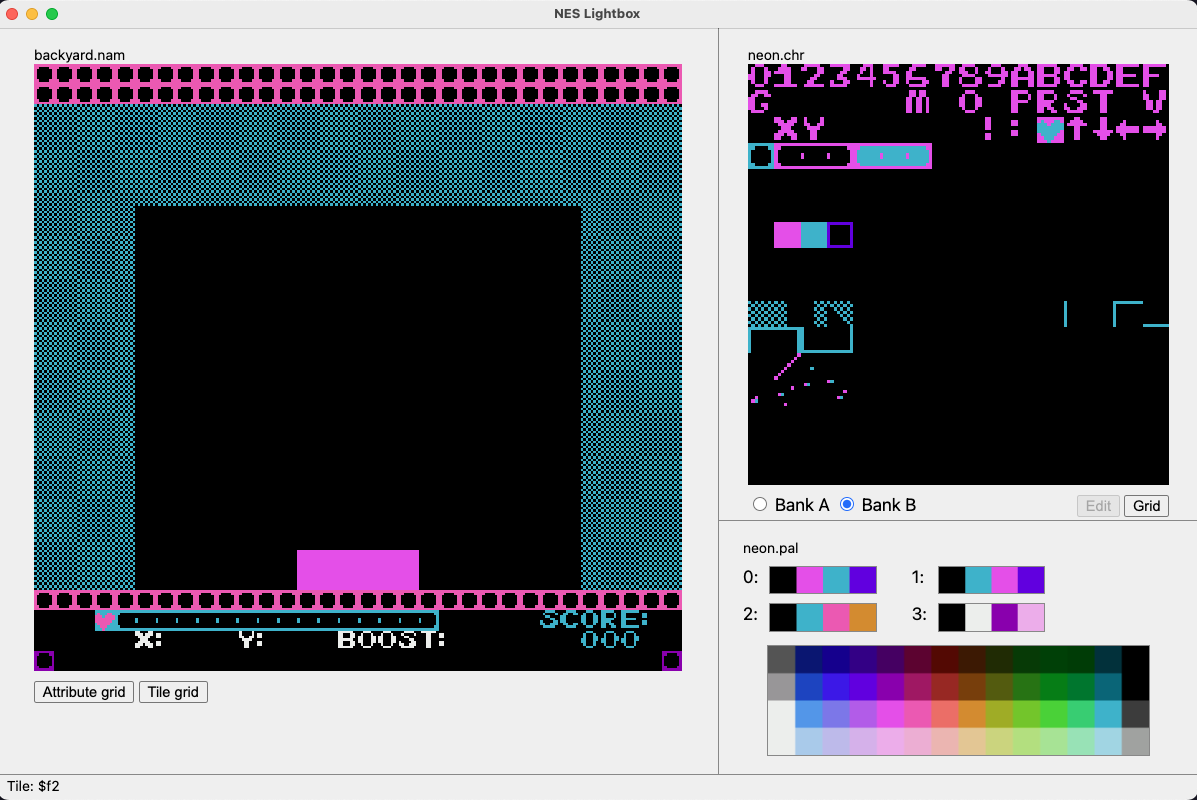 Screenshot of NES Lightbox
